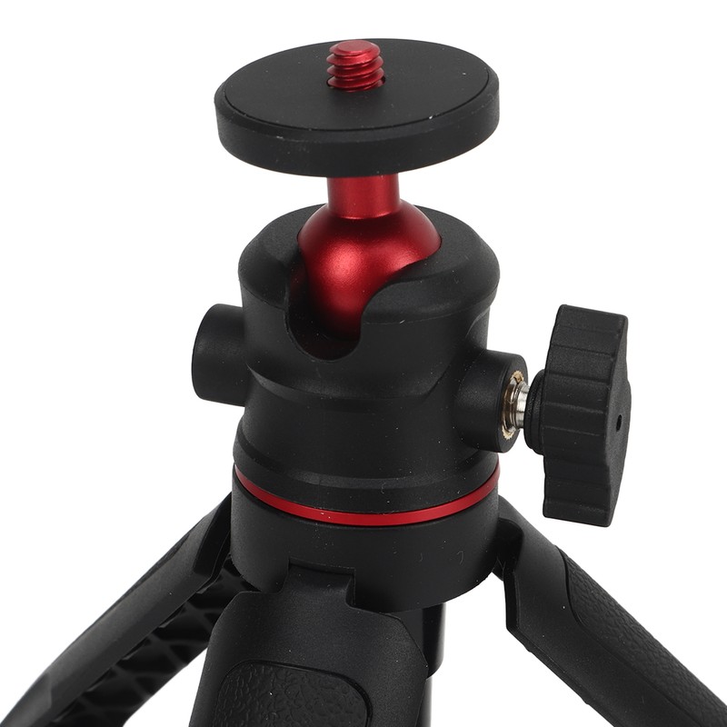 Desktop Camera Tripod with Non Slip Silicone Pad Multifunctional 1/4in