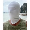 Balaclava in White with Mesh in Front of Eyes for