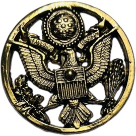 US Army E Pluribus Unum Gold Colored Decorative Piece for Belt Buckle / Jewelry