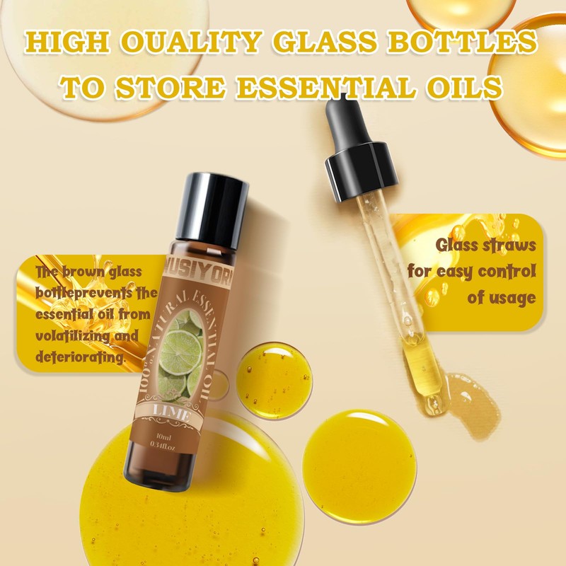 wusiyork wusiyork Lime Essential Oil 10ML - 100% Pure and