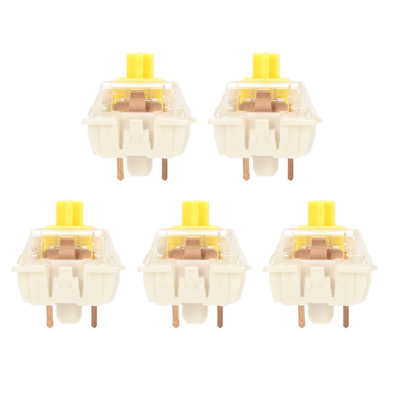 45Pcs Mechanical Keyboard Switches Waterproof Backlight Silent Linear Mechanical Key