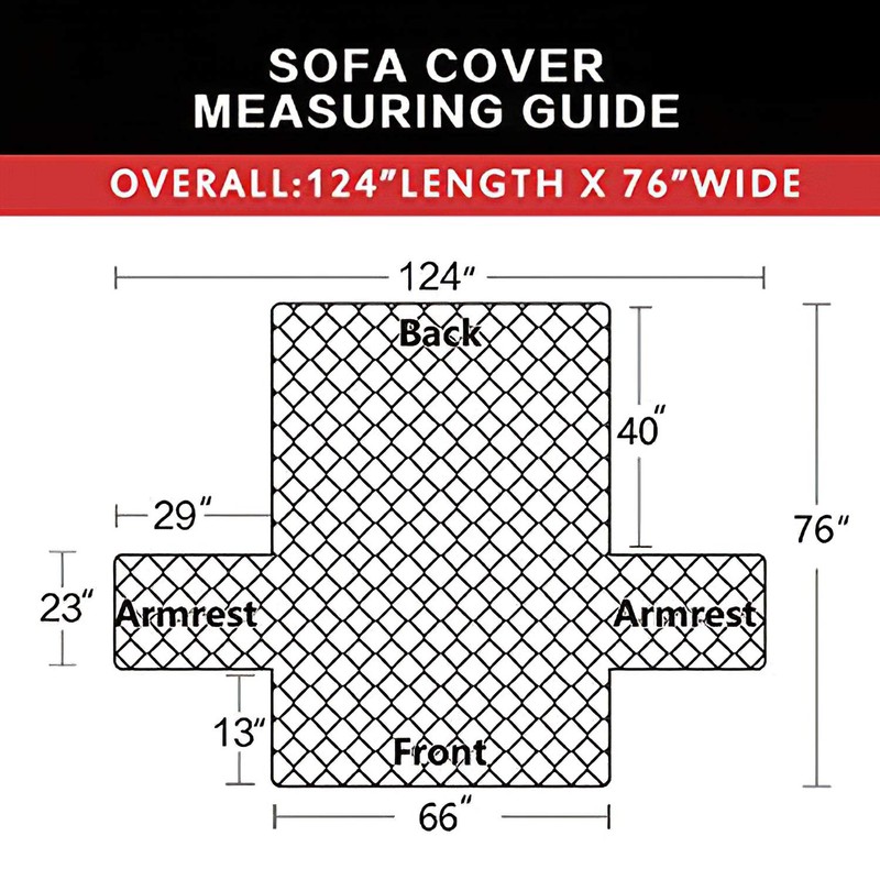 Easy-Going Reversible Couch Cover for 3 Cushion Couch Sofa Cover
