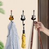 Laroal 3pcs Retro Guitar Shaped Decorative Hooks Wall Mounted Heavy