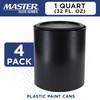 Master Elite 1 Quart Empty Plastic Paint Can Bucket, Pack