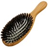 Bamboo Wooden Hair Brush with Natural Bristle