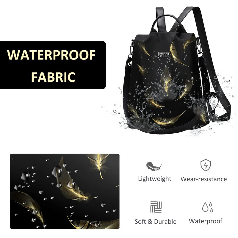 Fmeida Backpack Womens Anti Theft Travel Rucksack Shoulder Bag Ladies