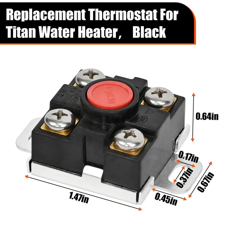 Replacement Thermostat For Titan Water Heater， 2.40 × 1.50 ×