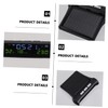 Vaguelly Automobile Digital Clock Car Temperature Monitor Solar Car Clock