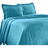 Superior 100% Cotton Geometric Fret 2-Piece Scalloped Bedspread Set, Twin,