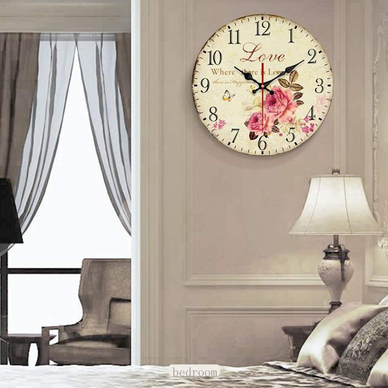 SWHONG Wall Clock Without Ticking Noises 10 Z0 LL/25.4 cm