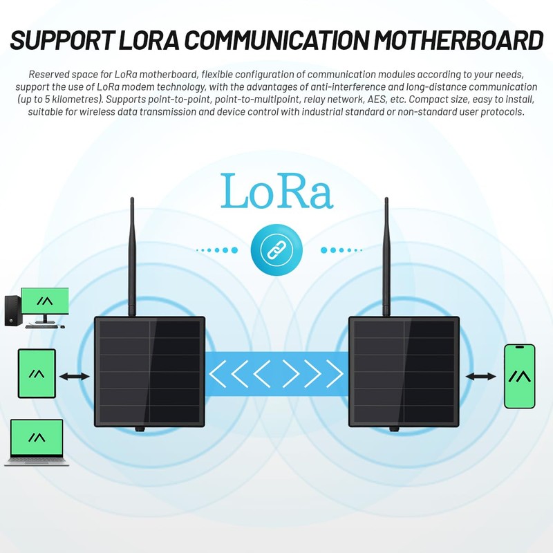 KEEPTEEN D5 Solar Lora Meshtastic Mesh Node Repeater 5w BC