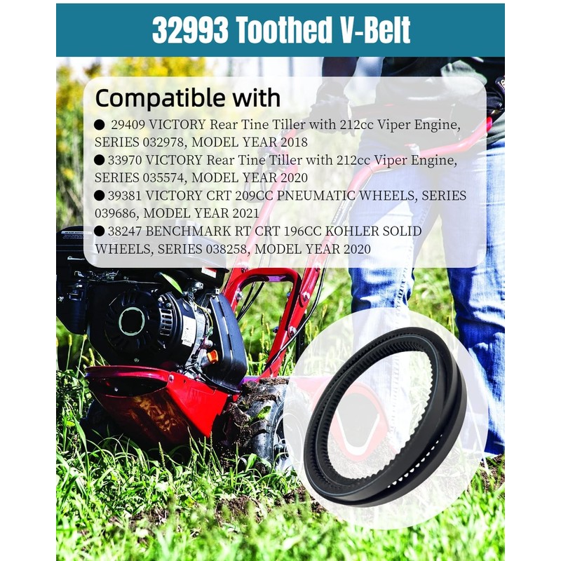 OWNDR 4L670 32993 V-Belt Fit for Earthquake Victory 212cc Rear