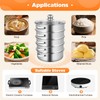 Steamer for Cooking 5 Tier Stainless Steel Food Steamer Multifunctional