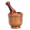 Wooden Grinding Bowl Household Kitchen Manual Garlic Ginger Spices Grinder
