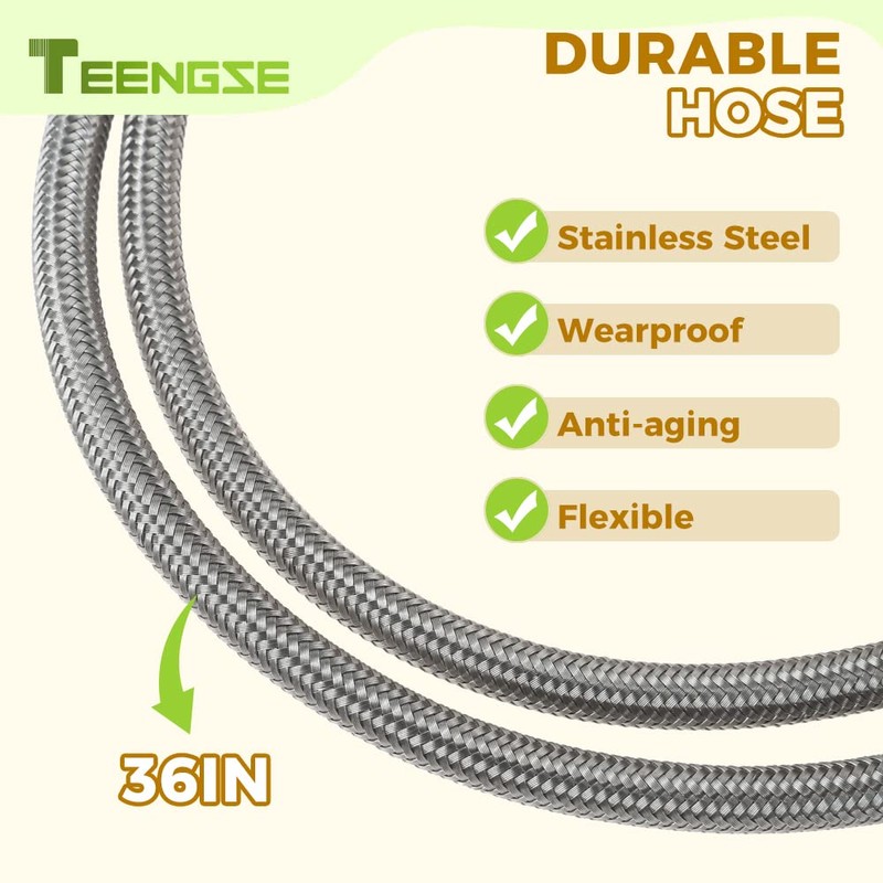 TEENGSE CGA320 G1/2 Co2 Cylinder Refill Adapter Hose, CO2 Refill