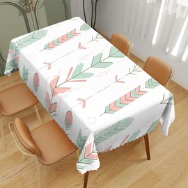XYJFZL Bohemian Stripes Table Cloth Geometric Arrows Rectangle Table Cloth Kitchen Table Decorations for Home Dinner Party 52 x 70 Inch 4-6 Seats
