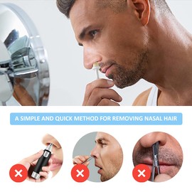 Nose Wax Applicators, Safe Tip Applicators, Nose Hair Wax Applicators, Wax Sticks Applicators, Nose Wax Applicator for Men and Women, Moustache Stencils, Safe Quick, Pack of 50