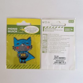 Superhero Cat Animal Patch Iron On Patch Applique Patch Applique Iron On Patch Size 4.6 x 6.3 cm