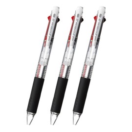 三菱鉛筆 Jet Stream 2 Colors 0.7 mm Clear [Set of 3]