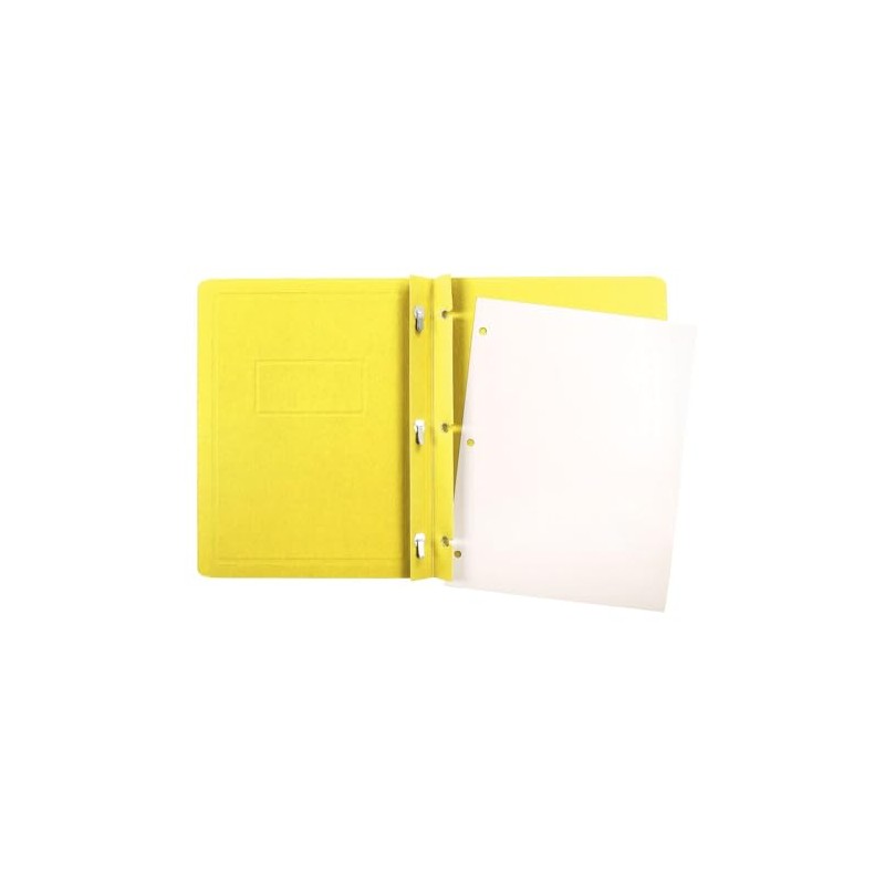 Oxford Duotangs, Yellow, Leatherette File Folders, Letter Size, 6 Per