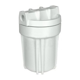 Hydronix HF3-5WHWH14, 5" White Housing with White Rib Cap For RO & Filtration Systems, 1/4" Ports
