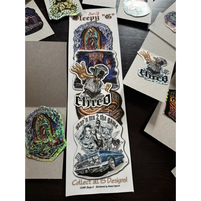 sleepy g Vintage Sticker Lot Lowrider Prism Vending Machine Sticker