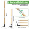 Raxfekro Foot operated weed remover, 110 cm, upright standing weed