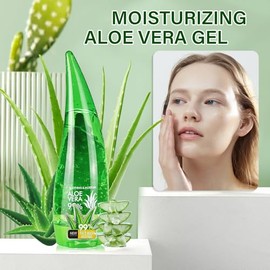 Gel De Aloe Vera Para Rostro Y Cuerpo, Gel Hidratante Orgánico De Aloe Vera, Crema Corporal Refrescante Para Después Del Sol, Hidratante Facial No Pegajoso, 250 Ml