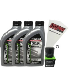 Cyclemax OEM SS 10W-40 Oil Change Kit fits 2006-2023 Kawasaki Brute Force 650