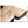 EVERSOUL Long Wallet, Phoenix Embossed Wallet, Genuine Leather, Cowhide Leather,
