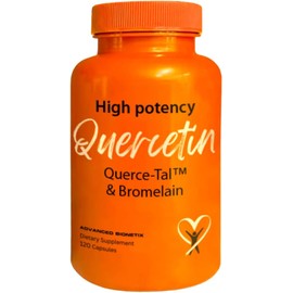 Querce-Tal™ Quercetin + Bromelain 120 Veg Capsules | High Potency Enhanced Absorption Bioavailability. Supports Anti-Oxidant, Flare up Events, Heart Immune Health, Packaging May Vary