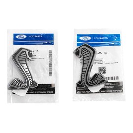 OEM Snake Fender Side Emblems Pair For 2020-2021 Ford Mustang Shelby GT500