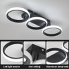 Kaniker Modern LED Ceiling Light, 3-Round Rings Flush Mount Ceiling