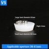 White Drain Stoppers, Bath Sink Plug, Rubber Seal Plugs Covers