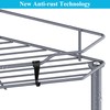 HuggieGems 4 Tier Floor Standing Corner Shower Caddy Organizer Shelf