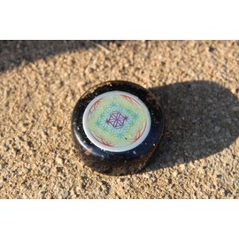 Black Tourmaline Flower of Life Orgone Tower Buster Piezo Electric Generator Frequency Ions Tested Cloud Chem Buster Chakra Balancing Healing Energy