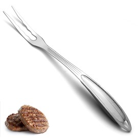 ReaNea Meat Fork, Heavy Duty Stainless Steel Carving Cooking Fork, Grill Serving Fork with Heat Resistant Handle, Easy to Clean