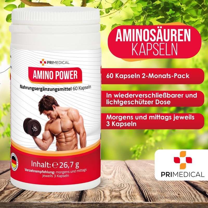 primedical Amino Acid Capsules with 17 Amino Acids Including All
