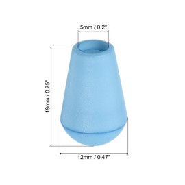PATIKIL Bell End Stoppers, Pack of 20 Cord Locks for Drawstring Bags, Light Blue, lightblue