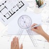 Goniometer, Clear, 2 Goniometer, 360 Degree Plastic Goniometer, Goniometer, Rehabilitation,