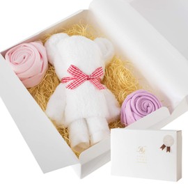 Bloom Imabari Towel, Towel Bear, Towel Gift, Bear & Flowers, Cute, Towel, Gift, Made in Japan