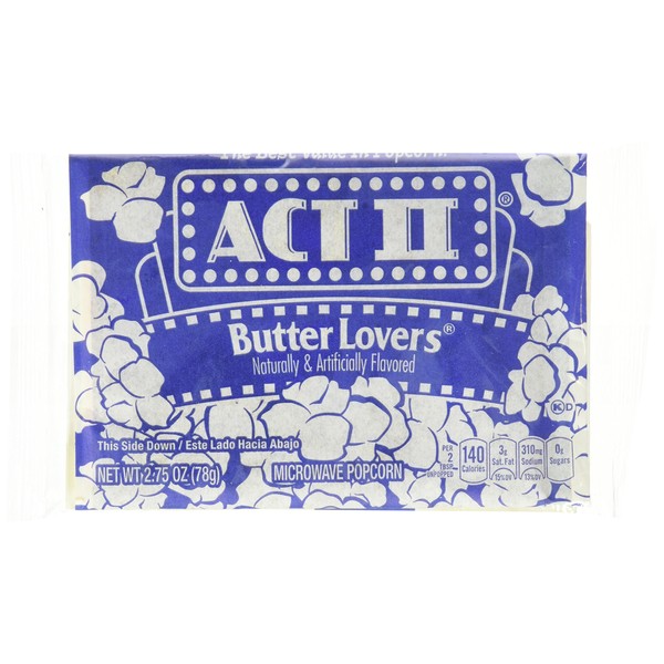 Act Ii Butter Lovers Microwave Popcorn (30 packs of 1 oz)
