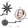 Rocollos Rechargeable Lighted Makeup Mirror, Vanity Mirror with 3 Color