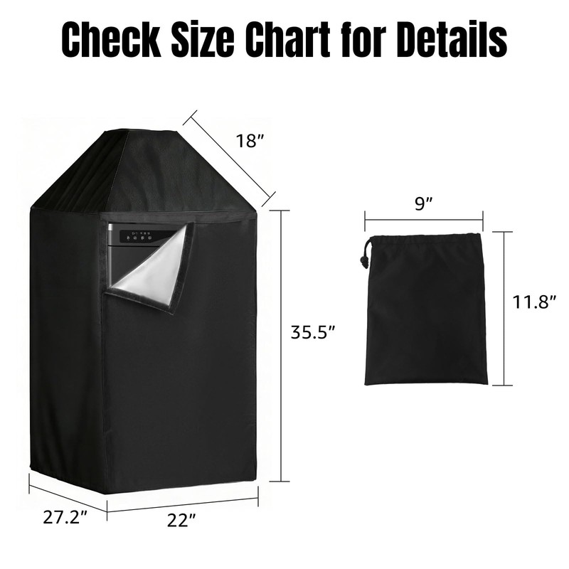 MRbrew Kegerator cover, Waterproof Kegerator Beer Tower Cover 420D Silver-Coated