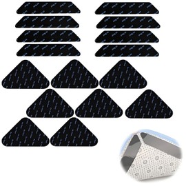 ZHSHXNGY Anti-Slip Sheet Carpet, 16 Pieces, Super Strong Anti-Slip Mat, Net Hardened, No Traces, Restores Viscosity When Washed with Water, Carpet Pad Anti-Slip Tape, Carpet Mat, Rug Seat, 3.5 x 3.5 x