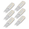6pcs G9 LED Bulbs 7W Dimmable 360° Illumination Replacement Light