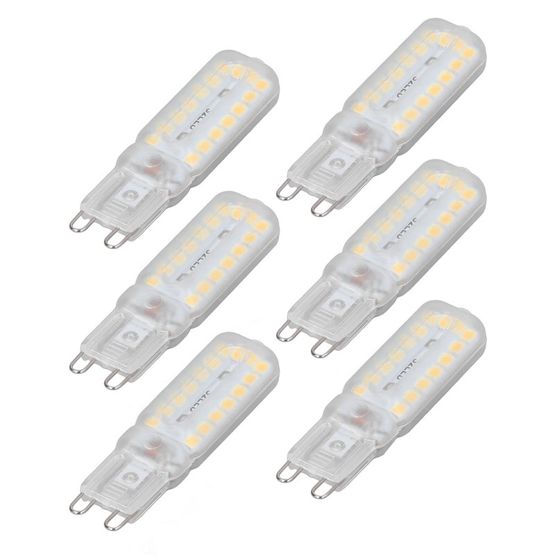 6pcs G9 LED Bulbs 7W Dimmable 360° Illumination Replacement Light