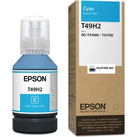 Plotter Inc Epson T49H Pigment/Dye Ink Bundle for SureColor T3170X SureColor T3100X T49H1 T49H2 T49H3 T49H4 140ml Bottles