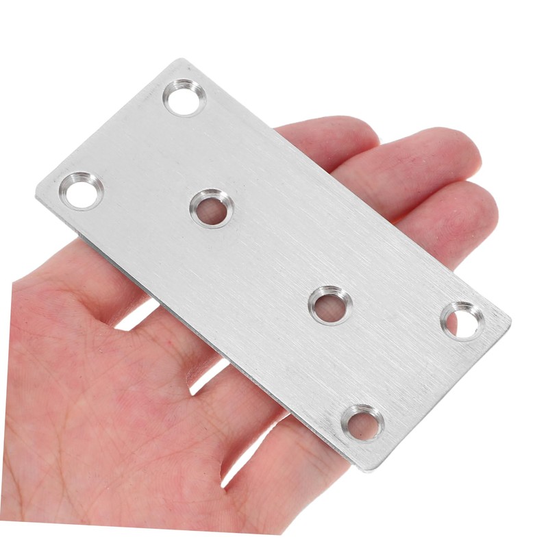 iplusmile 10Pcs Flat Corner Brace Braid Stainless Steel Coupling Plate