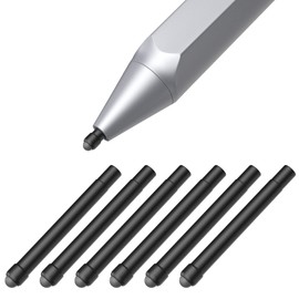MoKo Pen Tips for Surface Pen (6 Packs), Surface Pen Tip Replacement Kit Compatible with Surface Pro 2017 Pen (Model 1776) / Surface Pro 4 Pen, 3 HB Original Pen Nibs Refill for Stylus Pen, Black